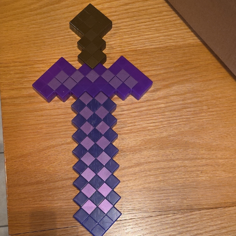 Minecraft Enchanted Purple Sword 17" 2017 Mattel Toys